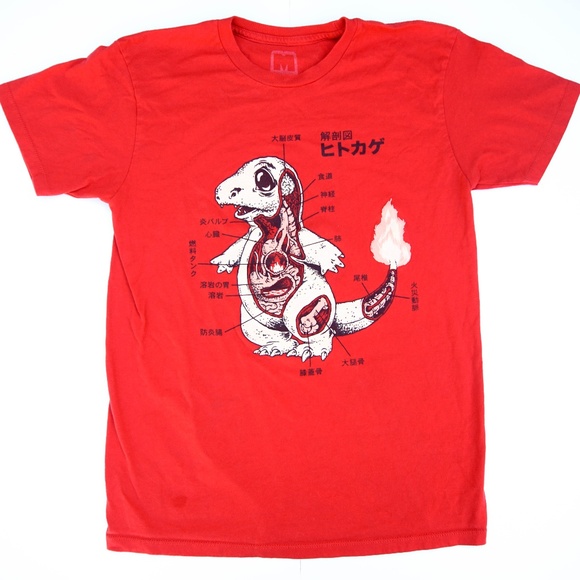 Busted Tees Shirts Rare Charmander Xray Pokemon Vtg Japanese Tshirt Poshmark